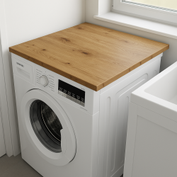 Waschmaschinenabdeckung - Auflage mit Antirutschmatte 60 x 60 cm