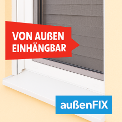 Fliegengitter Spannrahmen außen-FIX - Insektenschutz Einhängen von außen