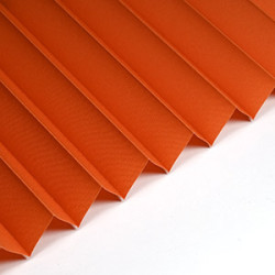 Plissee Lachsorange